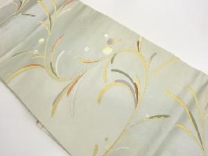 草に丸模様織出し名古屋帯